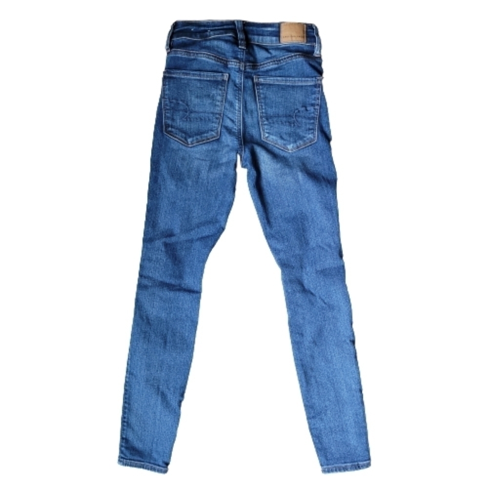 AEO Next Level Stretch Hi Rise Distressed Jegging - Picture 3 of 9